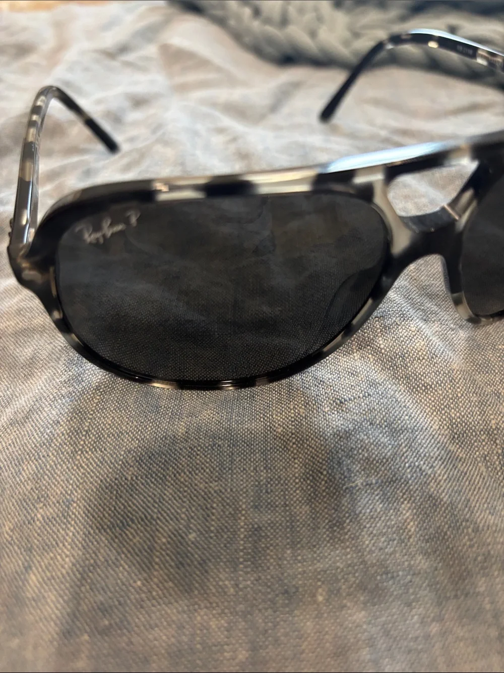 Ray-Ban Women's Tortoiseshell Grey Lens Aviator Sunglasses